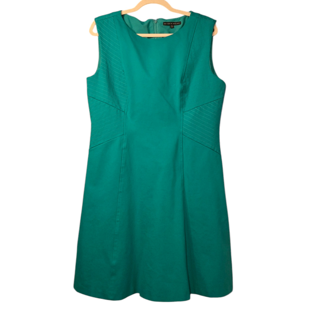 Antonio Milani Stansa Sheath Dress Agave Size 14